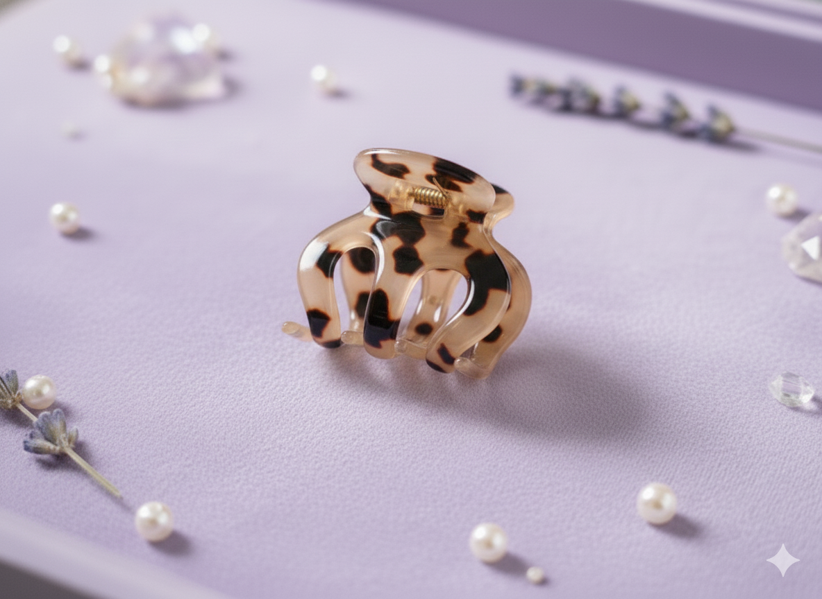 Tortoise Forms Hair Claw Clips.
