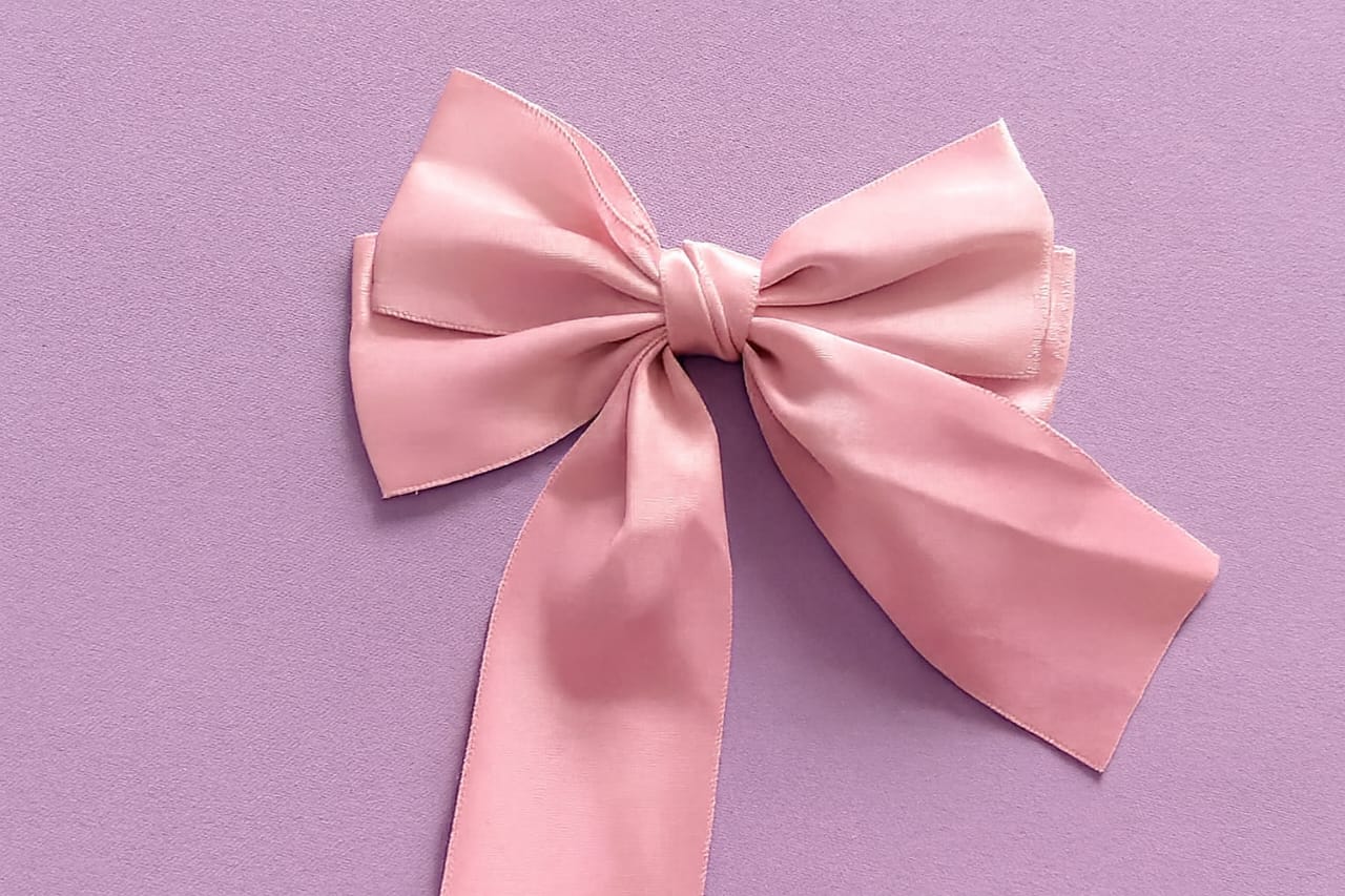 Fabric Bow Hair Clips.