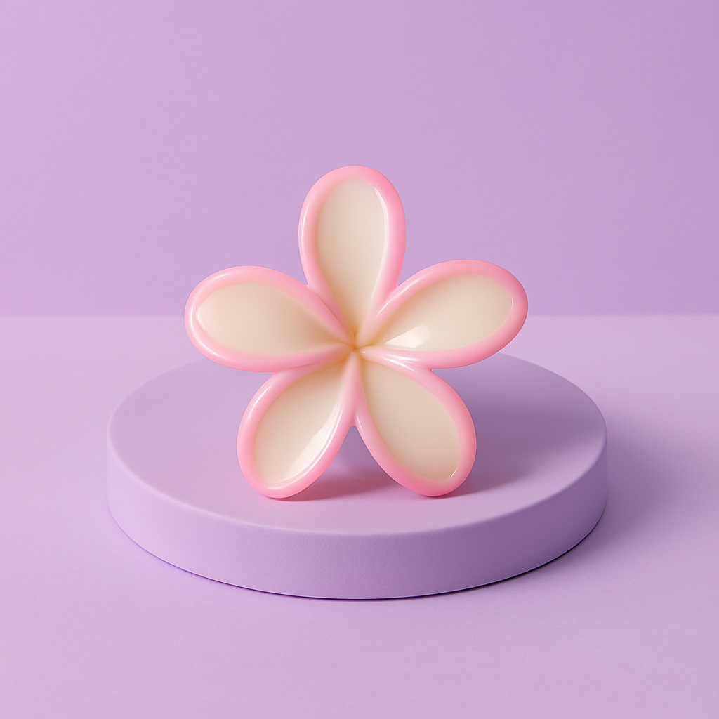 Pastel Flower Hair Claw Clips.