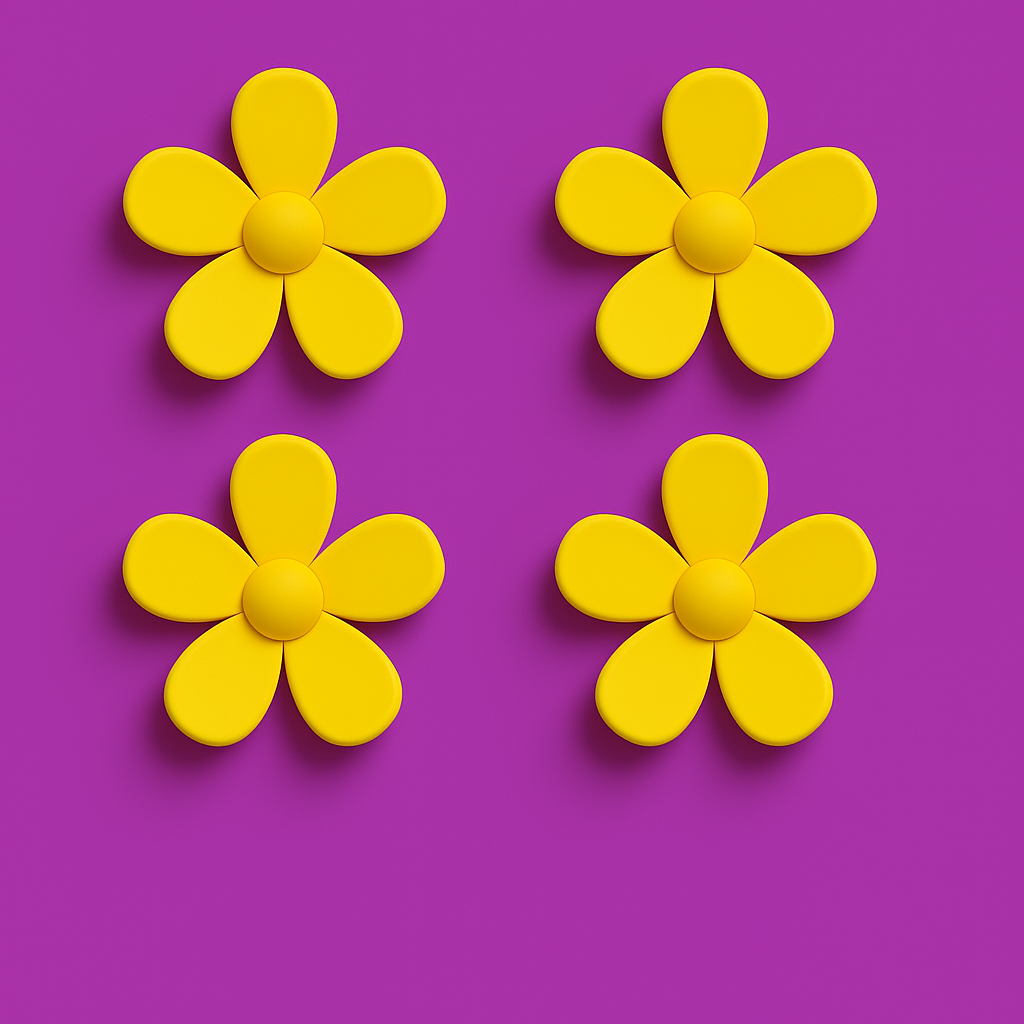 Mini Flower Hair Claw Clips.