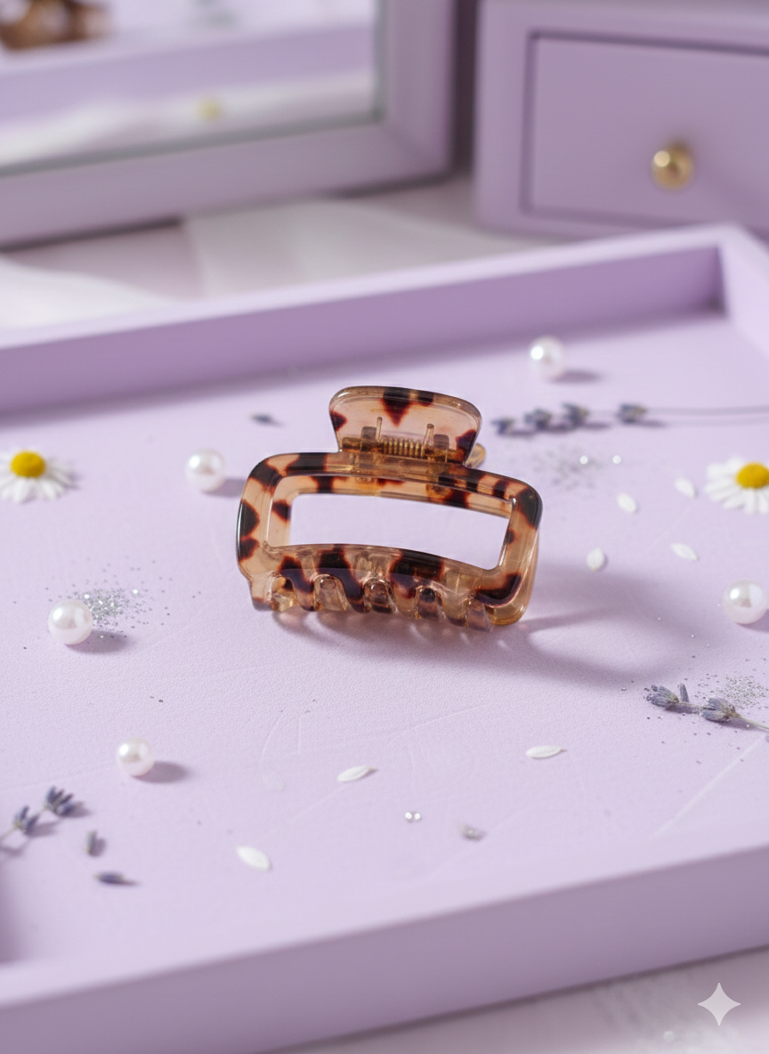 Tortoise Forms Hair Claw Clips.