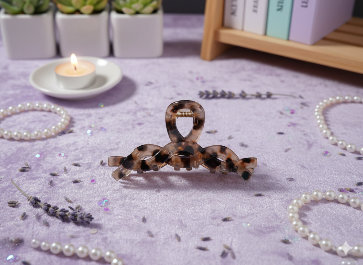Tortoise Forms Hair Claw Clips.