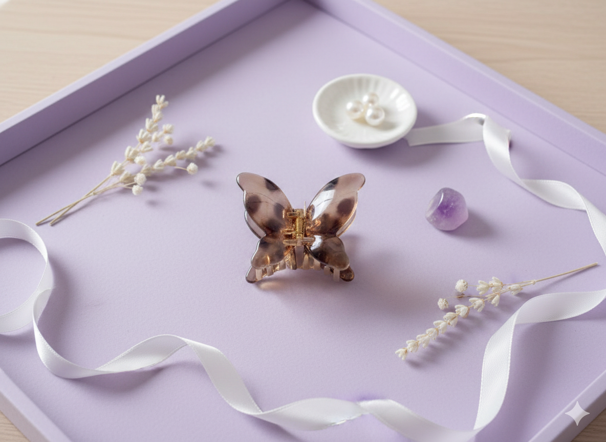Tortoise Forms Hair Claw Clips.