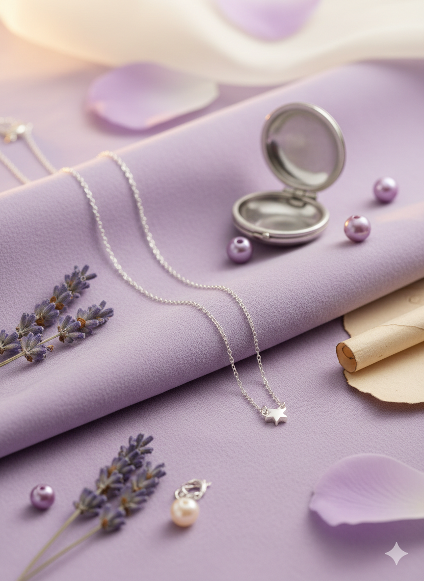 Silver Necklaces.