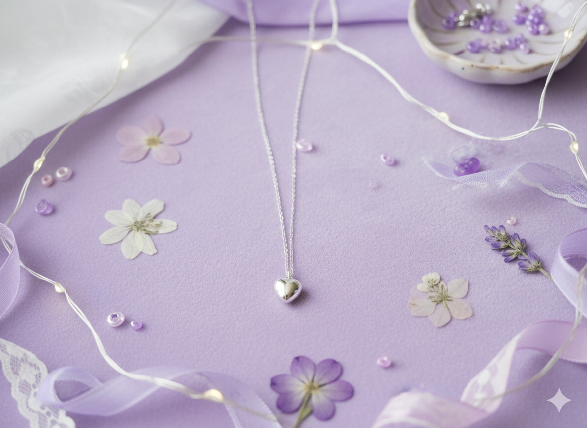 Silver Necklaces.