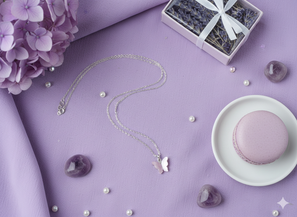 Silver Necklaces.