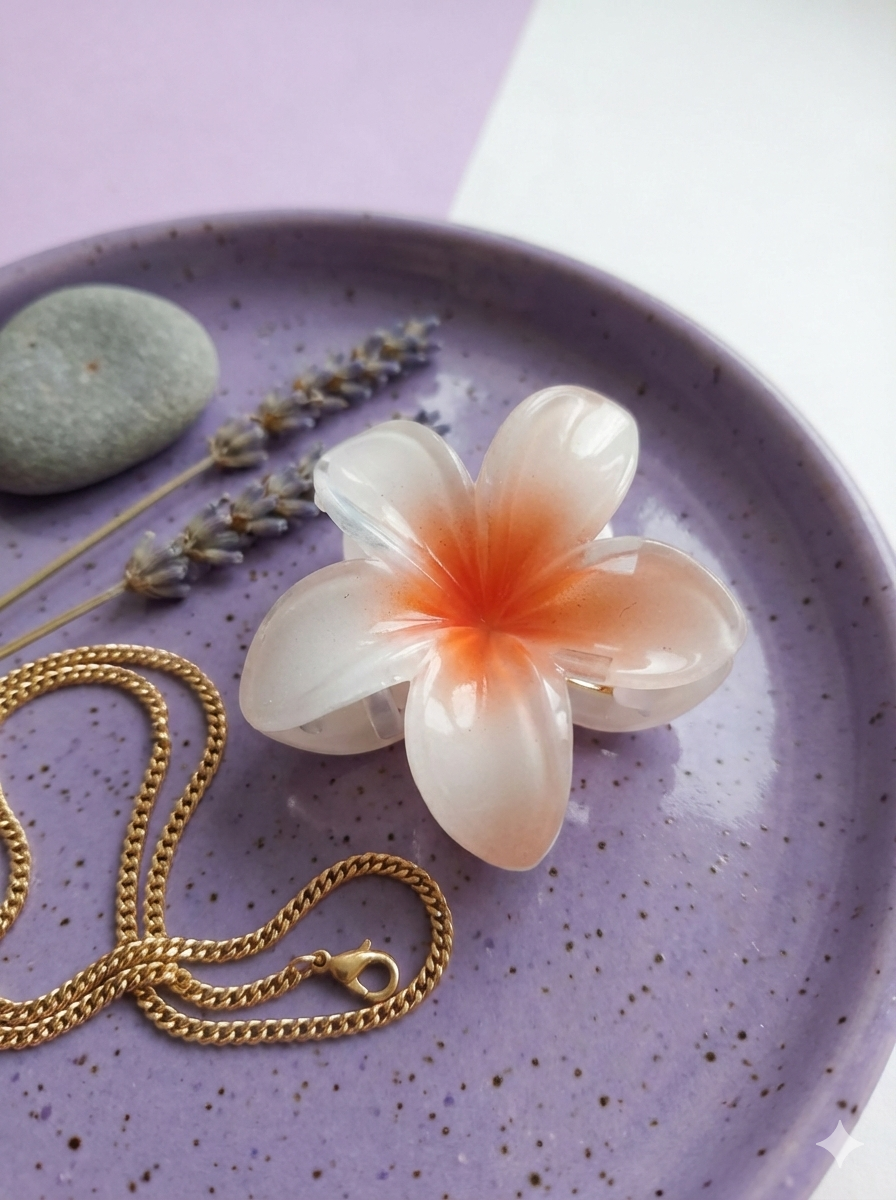 Medium Tropical Hair Claw Clips.