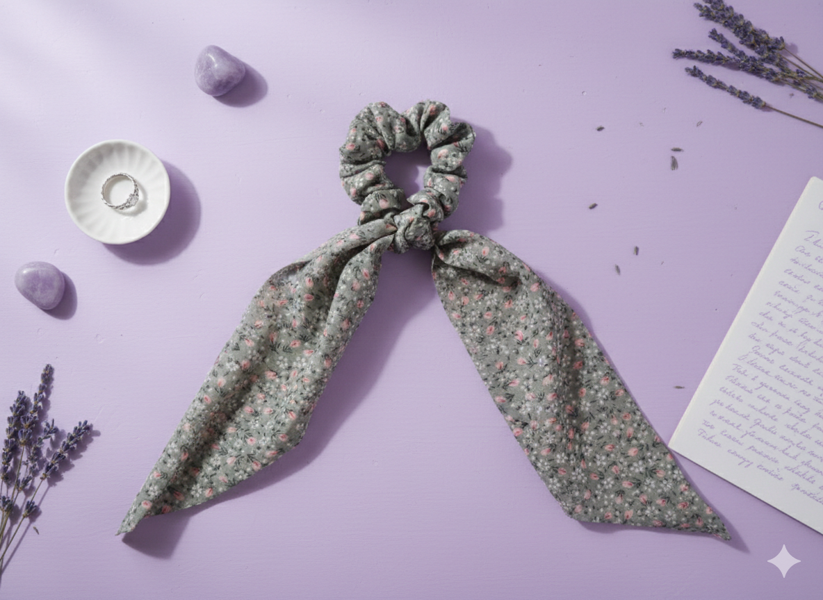 Scrunchies with Flowing Ribbon.