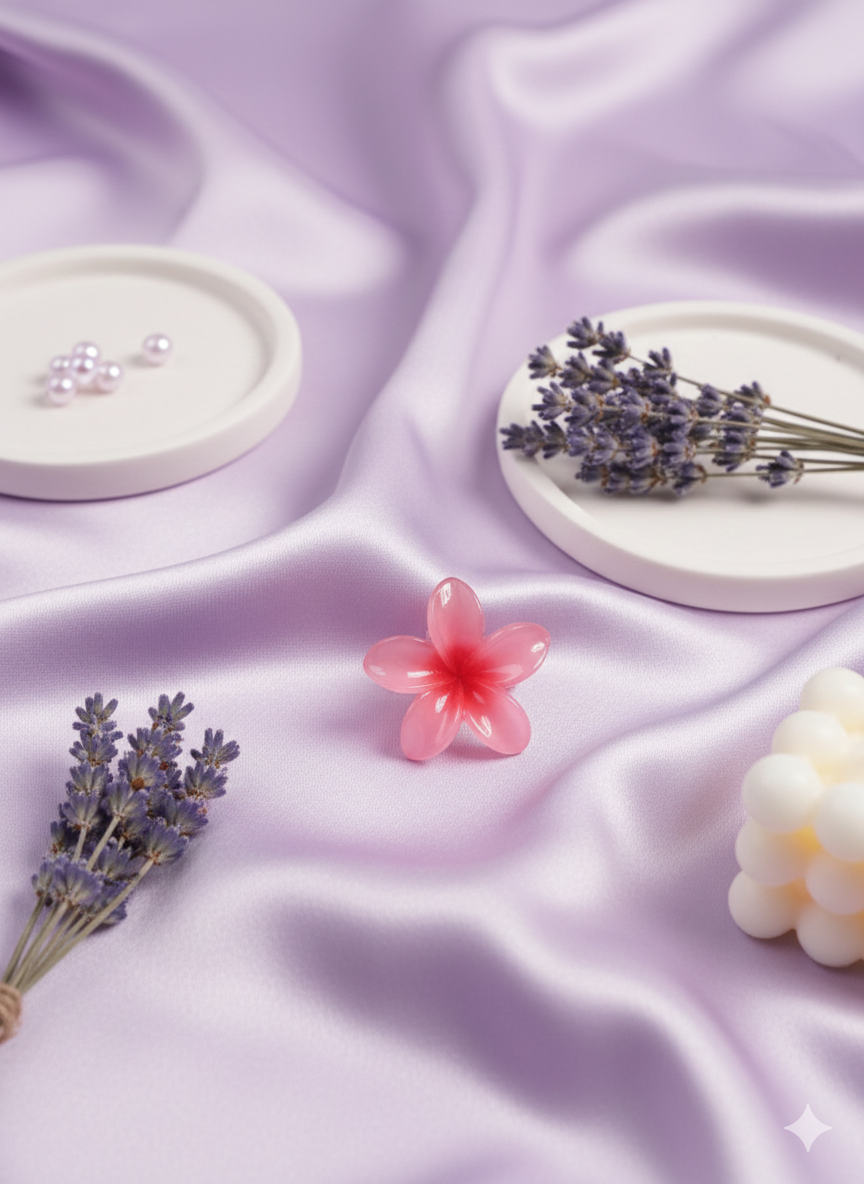 Mini Tropical Flower Hair Claw Clip.