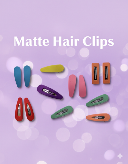Matte Hair Clips.