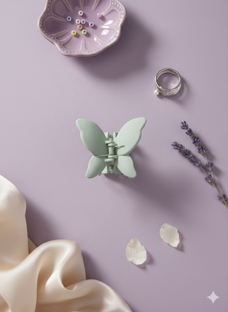 Large Butterfly Hair Claw Clips