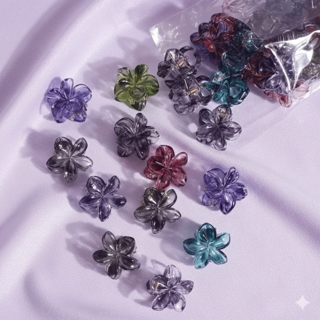 Kiddie Vintage Flower Hair Claw Clips.