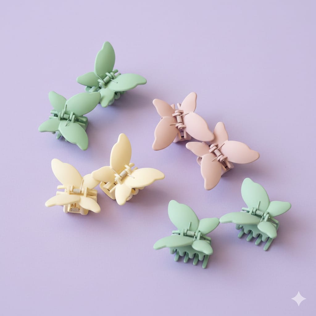 Large Butterfly Hair Claw Clips