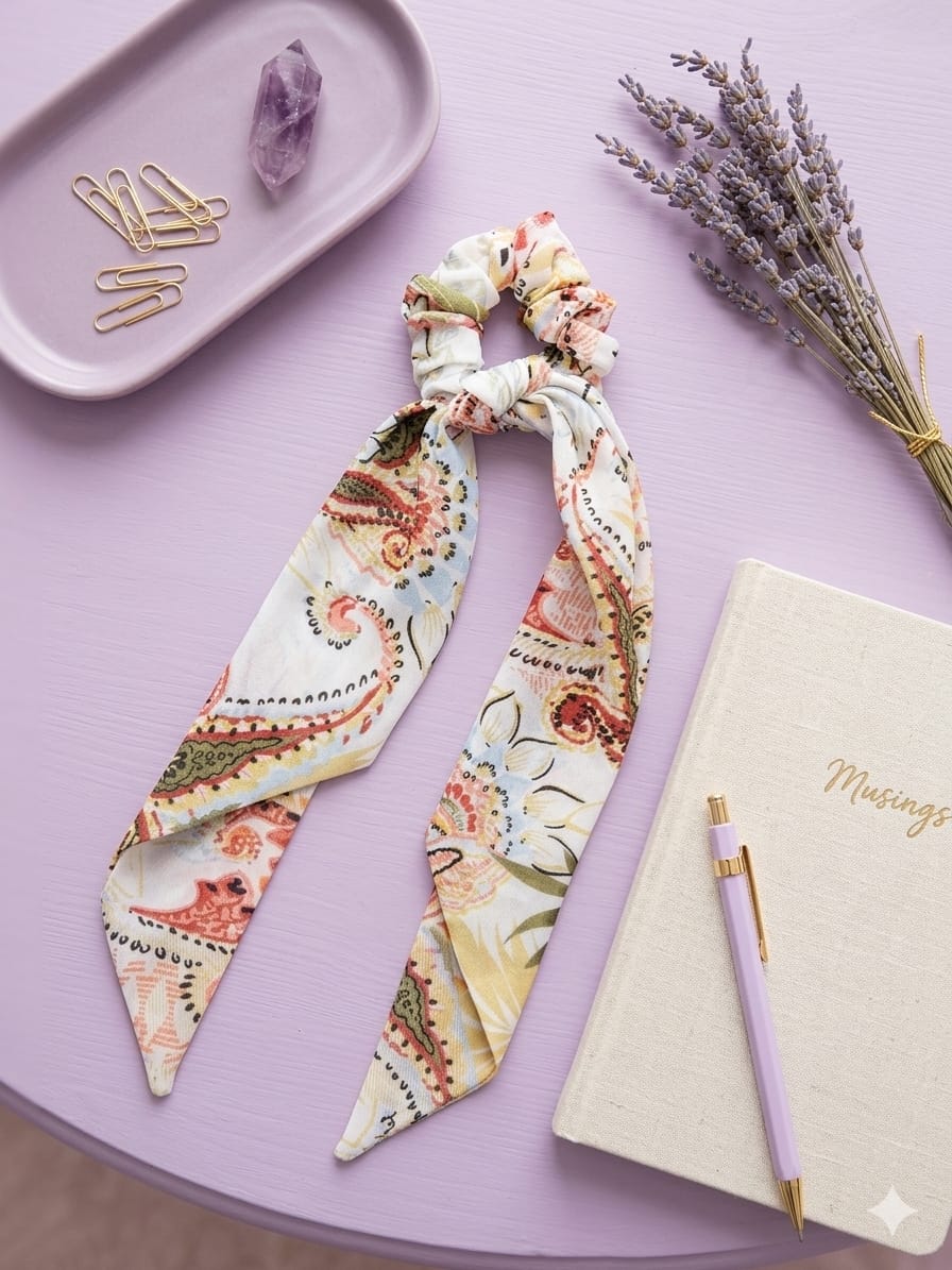 Scrunchies with Flowing Ribbon.