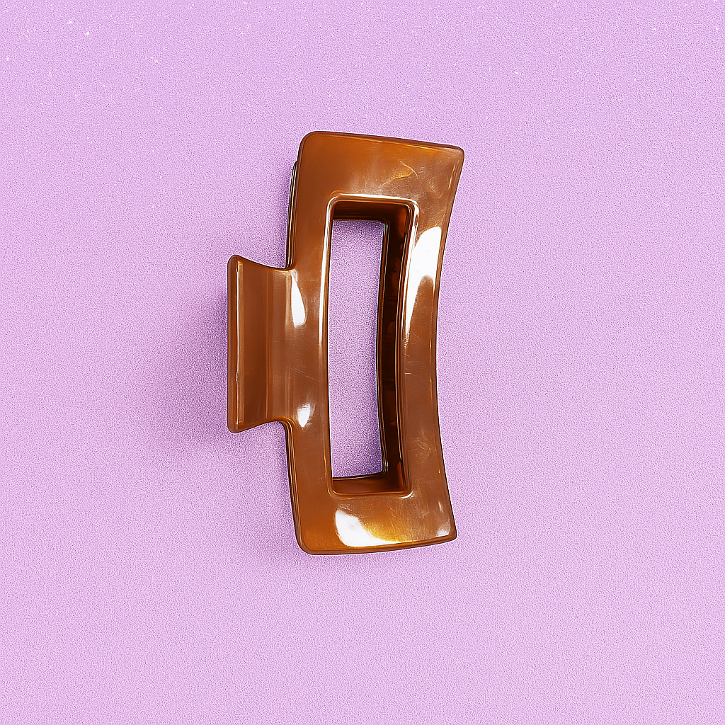 Rectangular Acrylic Hair Claw Clips.