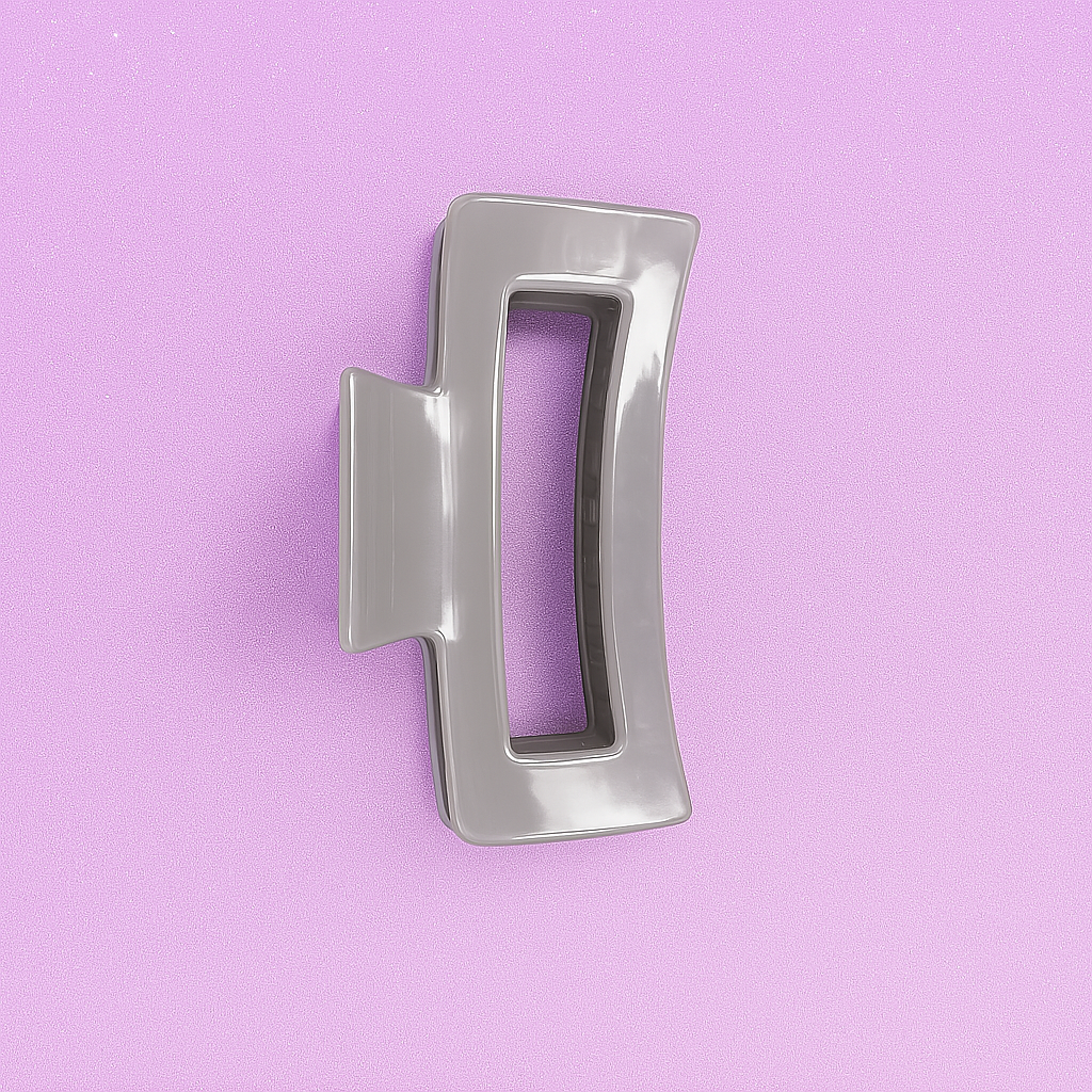 Rectangular Acrylic Hair Claw Clips.