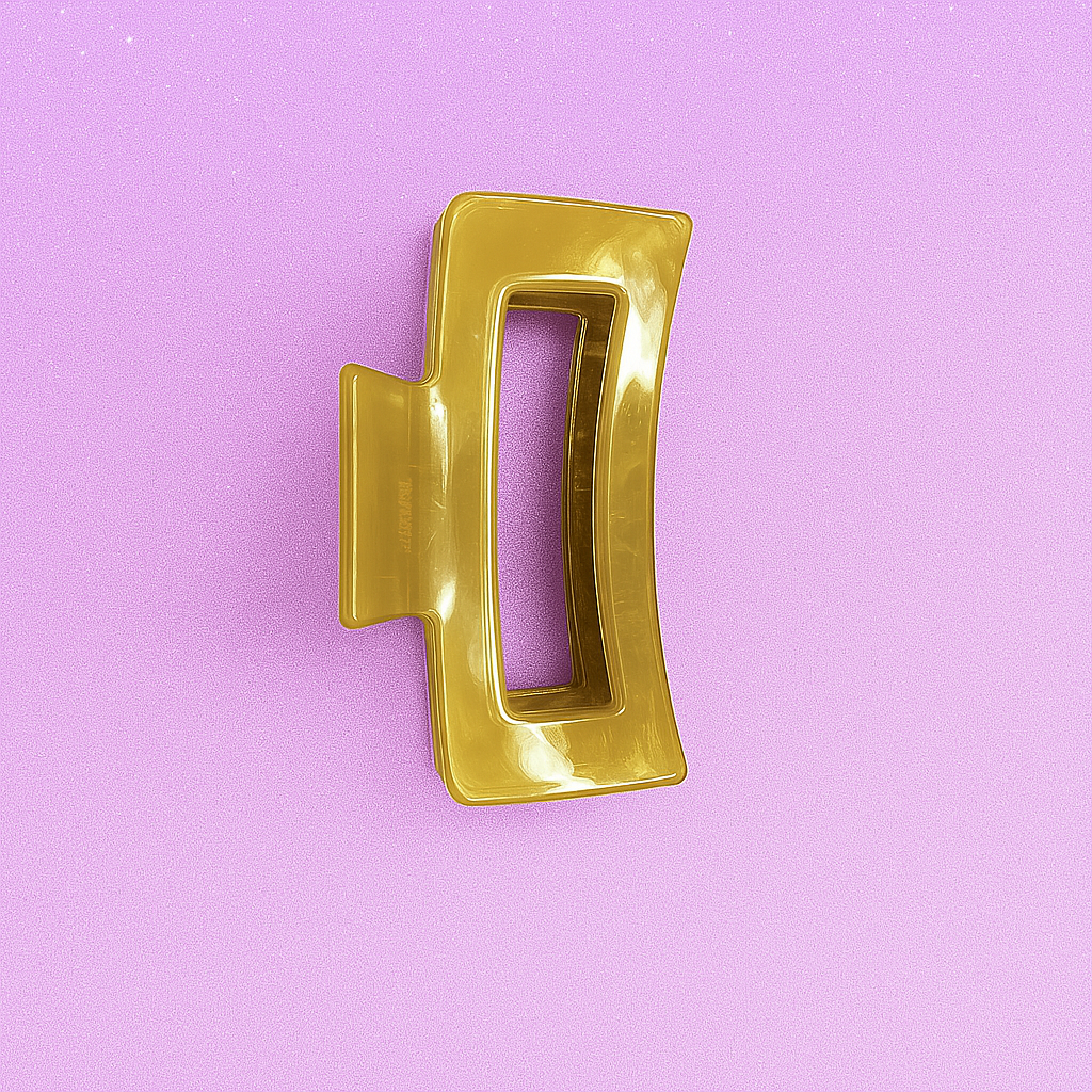 Rectangular Acrylic Hair Claw Clips.