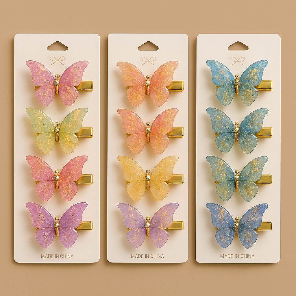 Butterfly Hair Clips.