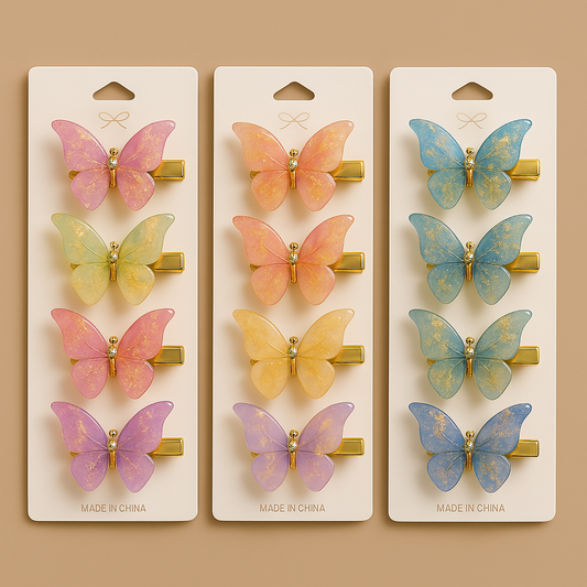 Butterfly Hair Clips.
