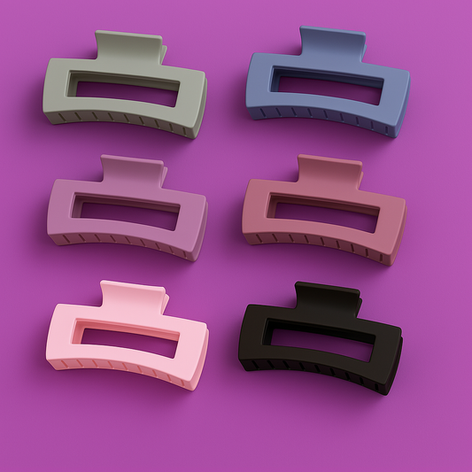 Rectangular Hair Claw Clips.