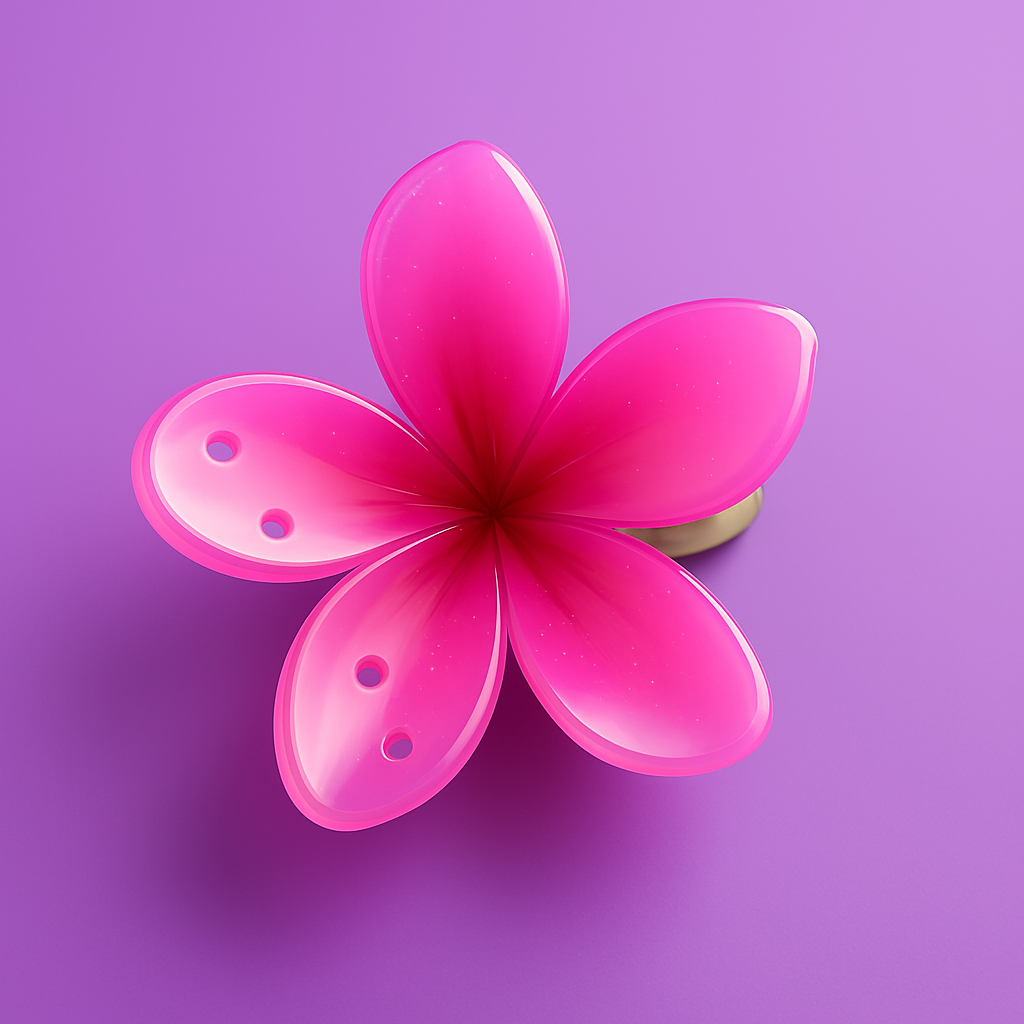 Medium Tropical Hair Claw Clips.