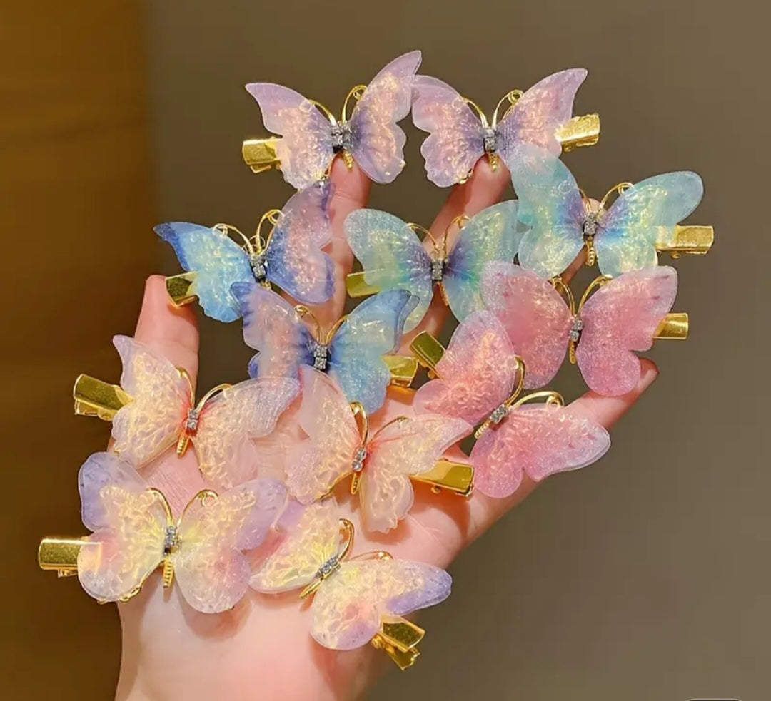 Butterfly Hair Clips.